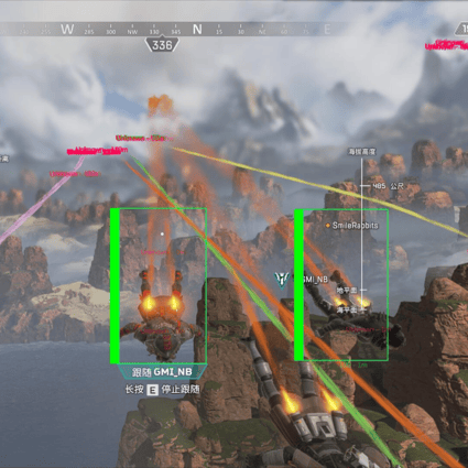 This cheat software hacks the game to show you the health, name and bounding box of your allies and enemies, which in turn helps you aim. (Picture: Pilaobantezhe/Taobao)