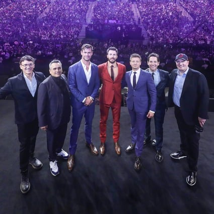 Actors from Avengers: Endgame greeted a stadium packed with Chinese fans as it first premiered in China, two days before it did in the US. (Picture: Marvel Studios)