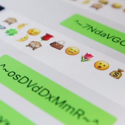 What it looks like when you send a message in WeChat using LeakZero. (Picture: Florence Lo/Reuters)