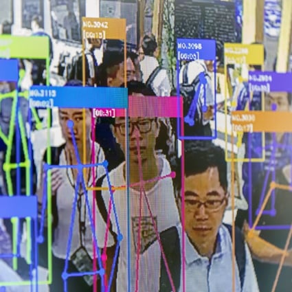 Facial-recognition technology being demonstrated at the World Artificial Intelligence Conference in Shanghai in August 2019. Photo: Bloomberg
