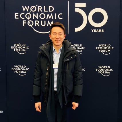 Xiaomi CFO Shou Zi Chew visited the World Economic Forum in Davos where he introduced the company’s global ambitions. (Picture: Shou Zi Chew/Twitter)