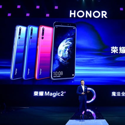 Honor president George Zhao unveils the Magic 2 series at a launch event in 2018. (Picture: Honor)