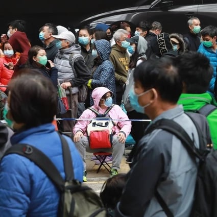 Long queues for surgical masks have become a common sight in Hong Kong as people seek to protect themselves from the new coronavirus. (Picture: May Tse/SCMP)
