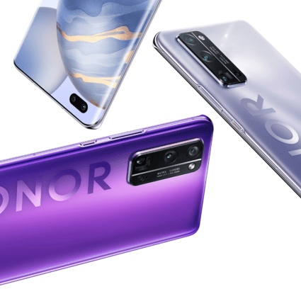 Honor’s new line of phones include a massive logo on the back. (Picture: Honor)