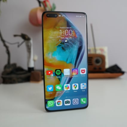 Much like its other recent offerings, Huawei’s latest flagship phone, the P40, is also equipped with 5G. (Picture: Ben Sin/SCMP)
