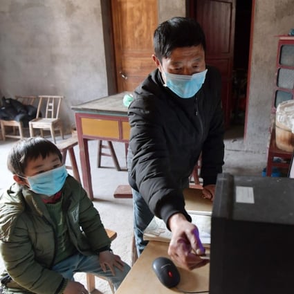 Students living in remote areas in rural China are having a hard time as the coronavirus outbreak forces schools to move their classes online. (Picture: Xinhua)