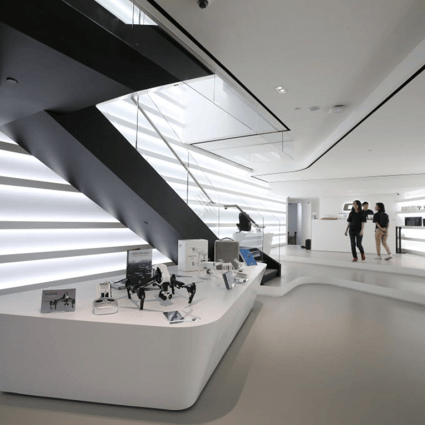 The interior of DJI’s flagship store in Hong Kong’s Causeway Bay district ahead of its launch in September, 2016. (Picture: Dickson Lee/SCMP)
