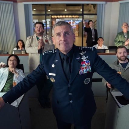 Steve Carell plays a four-star general who heads the newly established Space Force. (Picture: Space Force/Twitter)