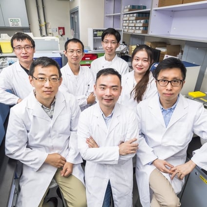 (Front row from left) Dr Zhang, Dr Yan, Dr Chan, and their team.
