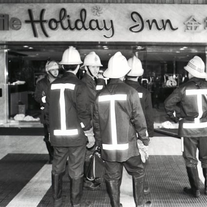 The Holiday Inn Golden Mile, in Tsim Sha Tsui, following the blast. Photo: SCMP