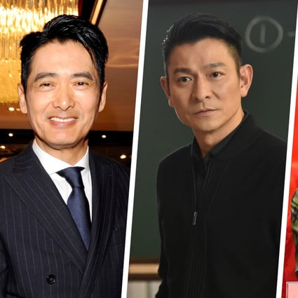 Hong Kong superstars with 30-year and more relationships with their partners, from left: Chow Yun-fat, Andy Lau, Lisa Wang. Photo: Handout/Okazaki Hirotake/SCMP