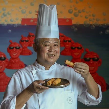 Li Chi-wai believes his deep-fried milk can help bring Chinese desserts to the fore. Photo: Jonathan Wong