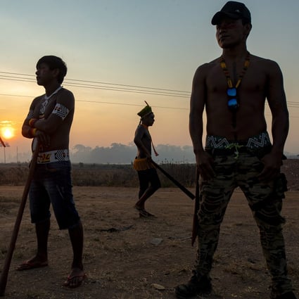 Indigenous Kayapo protesters in Brazil. Photo: AP