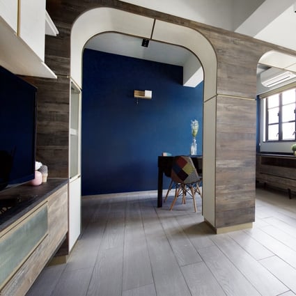 Arches provided a clever solution to this tenement flat in Kowloon City, Hong Kong, designed by Sim-Plex Design Studio. Photo: Sim-Plex Design Studio