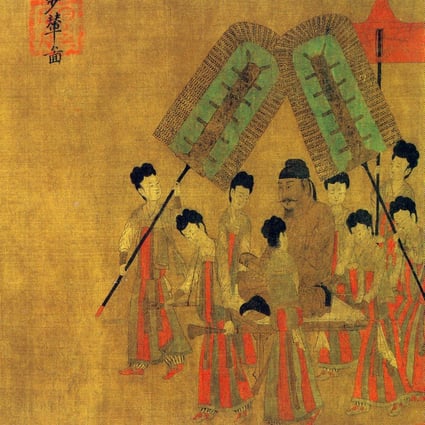 A painting shows Emperor Taizong, second emperor of the Tang dynasty, receiving the Tibetan envoy. Tang diplomats recognised that “virtue” and “righteousness” were not abstract principles, but rather a pragmatic view of how countries pursue their own interests and those they share with others. Photo: Universal History Archive/Getty Images