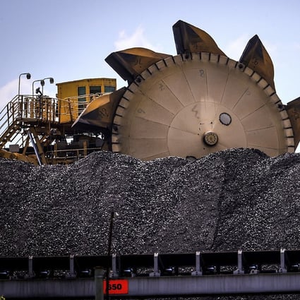Coal at the Port of Newcastle in New South Wales, Australia, in December 2020. China halted coal imports from Australia in the fourth quarter last year. Photo: Bloomberg