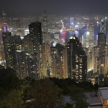 Night view of Victoria Harbour, taken from The Peak. Hong Kong is considering changing its rules to allow special purpose acquisition companies, or SPACs, to list in the city. Photo: May Tse