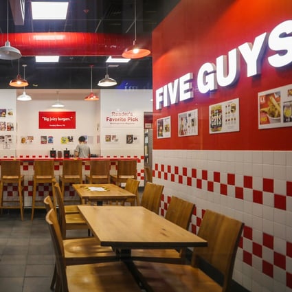 US burger chain Five Guys opened its first Hong Kong outlet in Wan Chai in 2018. Photo: Xiaomei Chen
