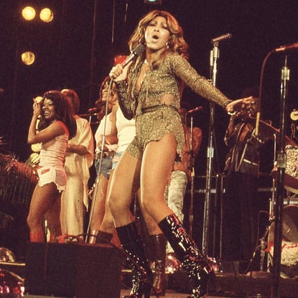 Tina Turner performs on stage in 1976. The HBO documentary Tina explores the extraordinary life of the iconic singer and the personal traumas she has overcome. Photo: AP