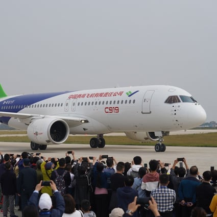China’s plan to accelerate development of its aircraft industry could be disrupted by tensions with the US. Photo: Xinhua 