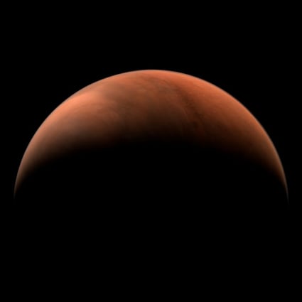 An image of Mars taken by China’s Tianwen-1 unmanned probe. Image: China National Space Administration via Reuters