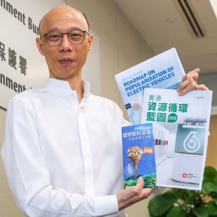 One of the short-term goals of environment minister Wong Kam-sing is winning legislative approval to charge residents a small fee for rubbish bag collection. Photo: Edmond So
