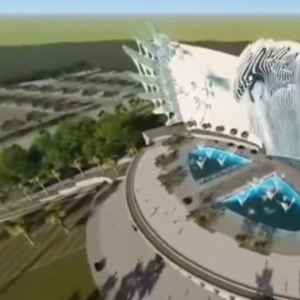 An initial design for Indonesia’s Garuda-inspired new state palace. Photo: Screengrab