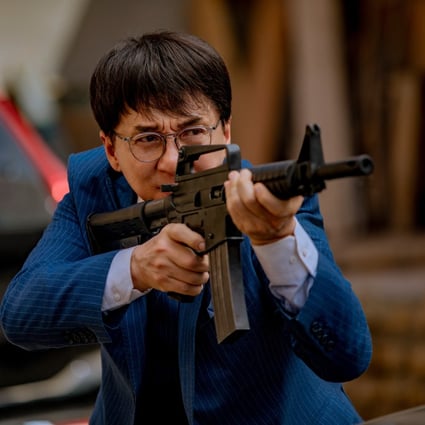 Jackie Chan in a still from his most recent movie, Vanguard (2020), that stayed true to his trademark formula of light-hearted, all-action films. Photo: GSC Movies