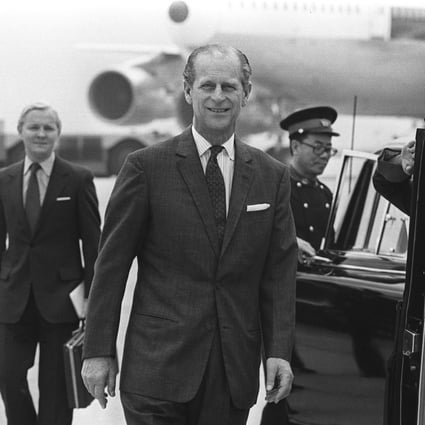 Prince Philip, Duke of Edinburgh, arrives at Kai Tak Airport, Hong Kong in 1981, looking as immaculately dressed as ever. Photo: SCMP