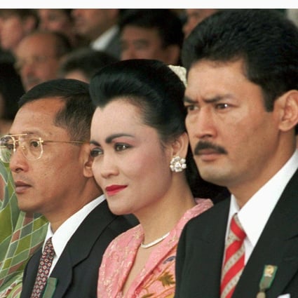 Suharto’s eldest son Sigit Harjojudanto with his wife Elsye, younger brother Bambang Trihatmodjo and elder sister Siti Hardiyanti Rukmana. Photo: Reuters