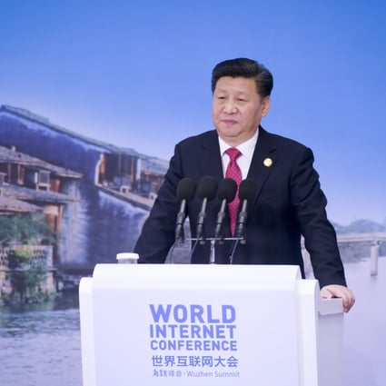 At the 2015 World Internet Conference in Wuzhen, Chinese President Xi Jinping called for governments to cooperate in regulating Internet use, stepping up efforts to promote controls that activists complain stifle free expression. Photo: AP