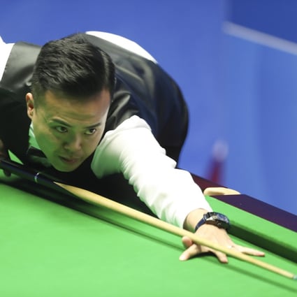 Marco Fu Ka-chun in action at the 2018 World Snooker Championship. Photo: Xinhua