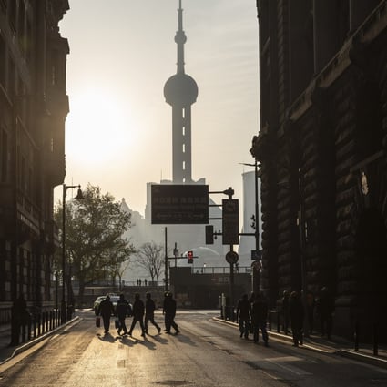 The growth in China’s GDP was just below expectations in a median survey of Bloomberg analysts, which had forecast 18.5 per cent growth between January and March. Photo: Bloomberg