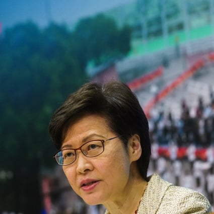 Chief Executive Carrie Lam Cheng Yuet-ngor speaks at a press conference on March 30. Photo: Sam Tsang