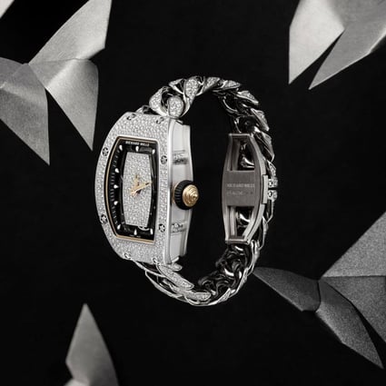 Richard Mille has opted to adorn its RM 07-01 and RM 037 watches in snow-set gemstones. Photo: Richard Mille