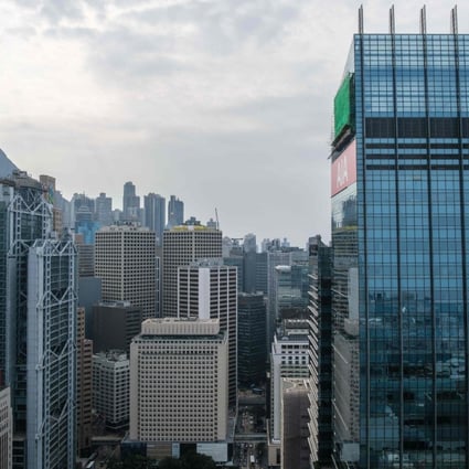 A general view of commercial buildings in Central, Hong Kong. Photo: AFP