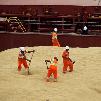 Tuesday’s data provided the first breakdown of imports by origin since China published data earlier this month showing overall imports of soybeans last month climbed 82 per cent to 7.77 million tonnes. Photo: Reuters