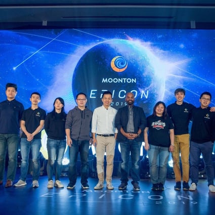 Moonton co-founder Justin Yuan, centre, at the company’s Epicon 2019 conference. ByteDance acquired Moonton for US$4 billion in an effort to bolster its gaming offerings in Southeast Asia and compete with Tencent. Photo: Mobile Legends Japan/Twitter