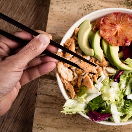 A flexitarian diet might allow you to indulge in a chicken Buddha bowl from time to time. Photo: Shutterstock