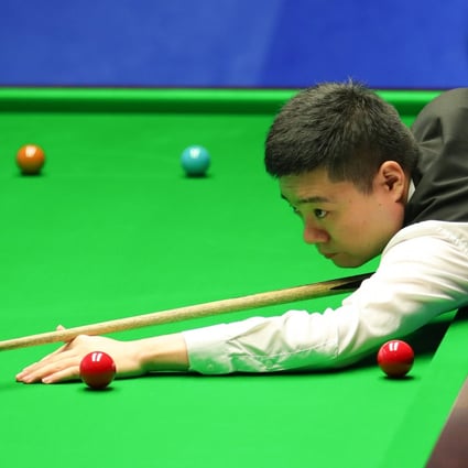 China’s Ding Junhui in action against England’s Stuart Bingham at the World Snooker Championship in Sheffield. Photo: Xinhua