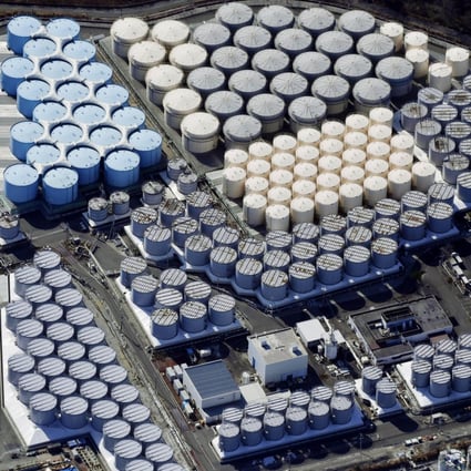 Tanks store treated radioactive water at the crippled Fukushima Daiichi nuclear power plant, which Japan plans to release into the sea in 2023. Photo: Kyodo