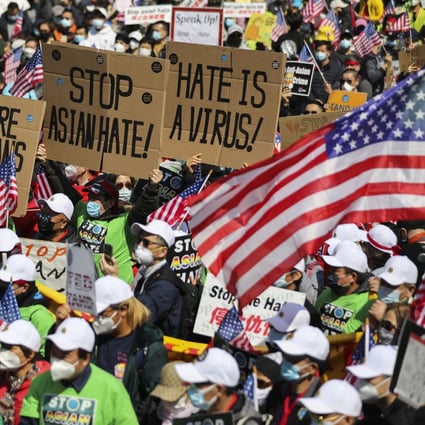 People attend a Stop Asian Hate rally at Foley Square in New York on April 5. Photo: Xinhua