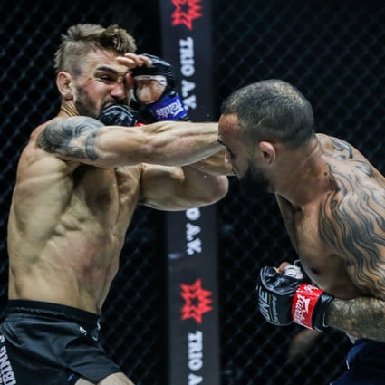 John Lineker lands the big KO on Troy Worthen at ONE on TNT 3. Photos: ONE Championship