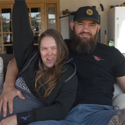 Ronda Rousey announced her pregnancy on her YouTube channel joking that her child would be “the baddest baby” on the planet. Photo: @MMAHWatch/ Twitter