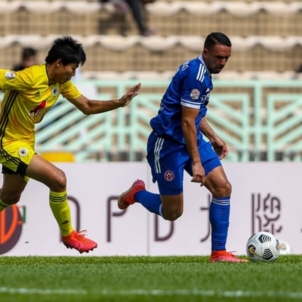 Eastern’s Fernando dribbles with the ball in the Hong Kong Premier League match against TSW Pegasus. Photo: HKFA