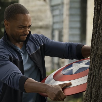 Anthony Mackie as Sam Wilson in a still from Disney+‘s The Falcon and the Winter Soldier (2021).