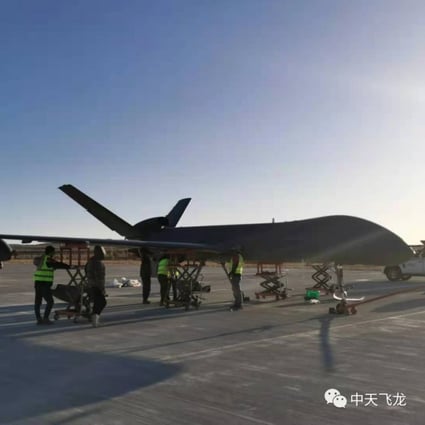 China’s long endurance drone the Feilong-1 has recently completed a trial at an undisclosed high-altitude plateau. Photo: Weibo