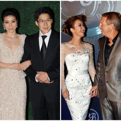 Hong Kong power couples: Guo Jingjing and Kenneth Fok, Coco Lee and Bruce Philip Rockowitz, and Michele Reis and Julian Hui. Photos: SCMP and Reuters
