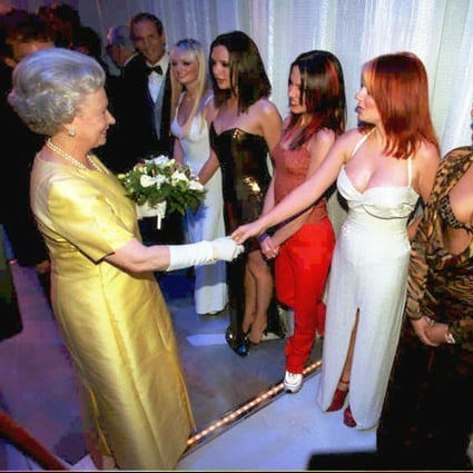 Britain’s Queen Elizabeth II meets the Spice Girls in December 1997, after their appearance at the Royal Variety Performance. But what happened when the band met Prince Charles, and what other funny encounters have there been between stars and royals? Photo: AP