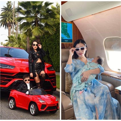 Crazy rich Asian mothers Christine Chiu, Chryseis Tan and Kim Lim keeping their kids close. Photo:@christine_chiu88, @chrystan_x, @kimlimhl/Instagram